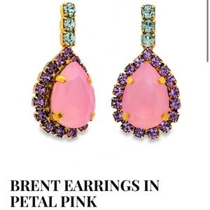 TOVA Brent Earrings in Petal Pink